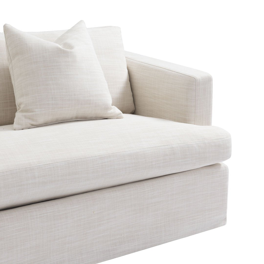 Birkshire 3 Seater Slip Cover Sofa - Off White Linen