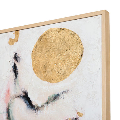 Golden Moon 100x100cm Canvas Painting