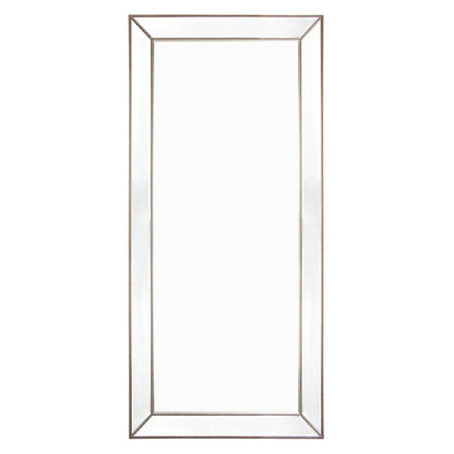 Zeta Floor Mirror - Antique Silver
