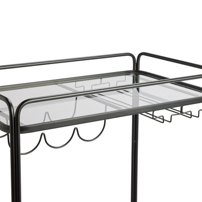 Wentworth Rectangle Bar Cart - Black