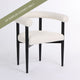 Addison Black Dining Chair - Ivory Boucle - OUTLET NSW