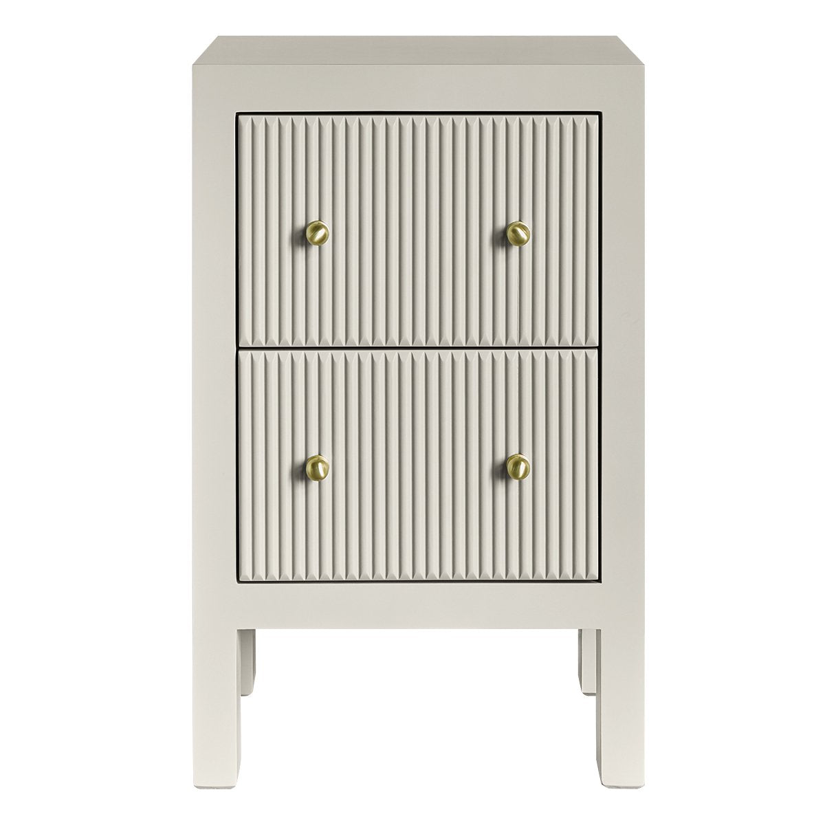 Ariana 40x65cm Bedside Table - Grey