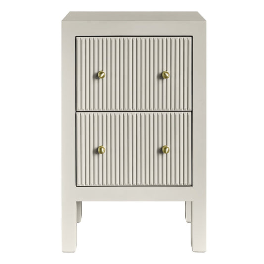 Ariana 40x65cm Bedside Table - Grey
