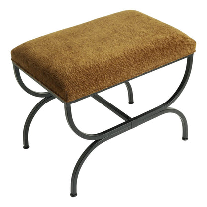 Novak Black Iron Stool -  Butterscotch – view 2
