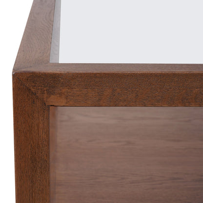 Sadie Oak Square Coffee Table - Walnut