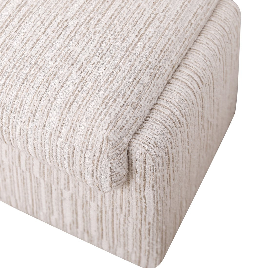 Cairo Bench Ottoman - Ivory Weave