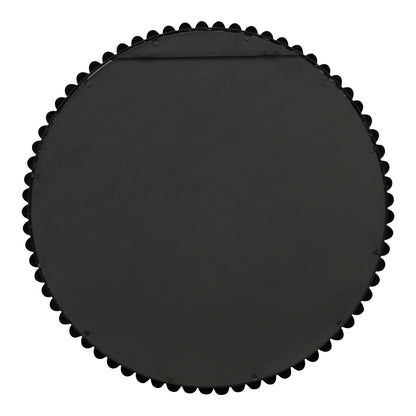 Esme 105x105cm Round Wall Mirror - Black