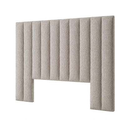 Ellyn 165x178cm Queen Bedhead - Taupe - OUTLET NSW