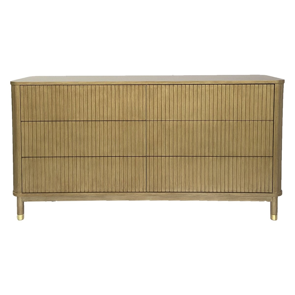 Sophia 6 Drawer Chest - Antique Gold - OUTLET NSW