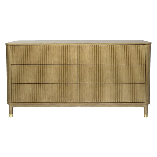 Sophia 6 Drawer Chest - Antique Gold - OUTLET NSW