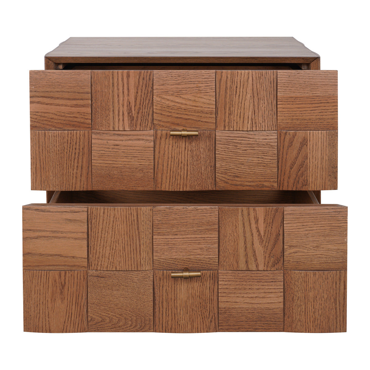 Desmond 57x51cm 2 Drawer Bedside Table