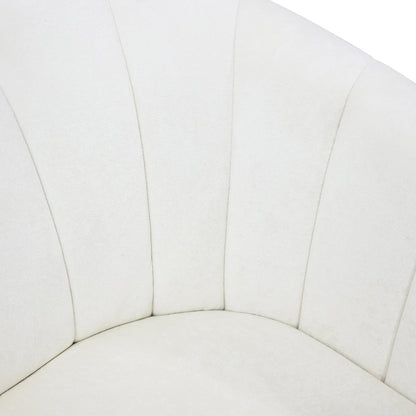 Cadman Swivel Arm Chair - Ivory