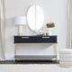 Lucille Oval Wall Mirror - Gold Leaf