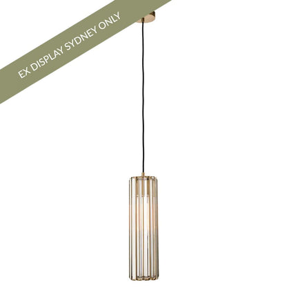 Alana Crystal Pendant - 1 Globe - OUTLET NSW