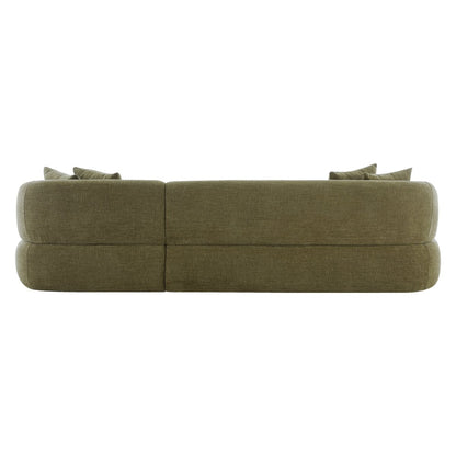 Greenwich Modular 3 Seater Sofa w Right Chaise - Sage Chenille – view 4