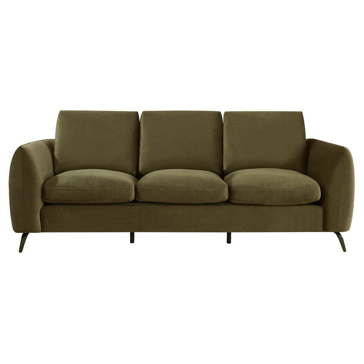 Mosman 3 Seater Sofa - Olive Velvet