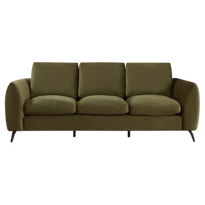 Mosman 3 Seater Sofa - Olive Velvet