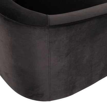 Bellevue Swivel Arm Chair - Slate Grey Velvet