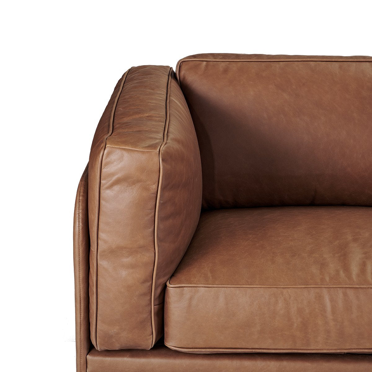 Keaton 2.5 Seater Sofa - Dark Brown Leather