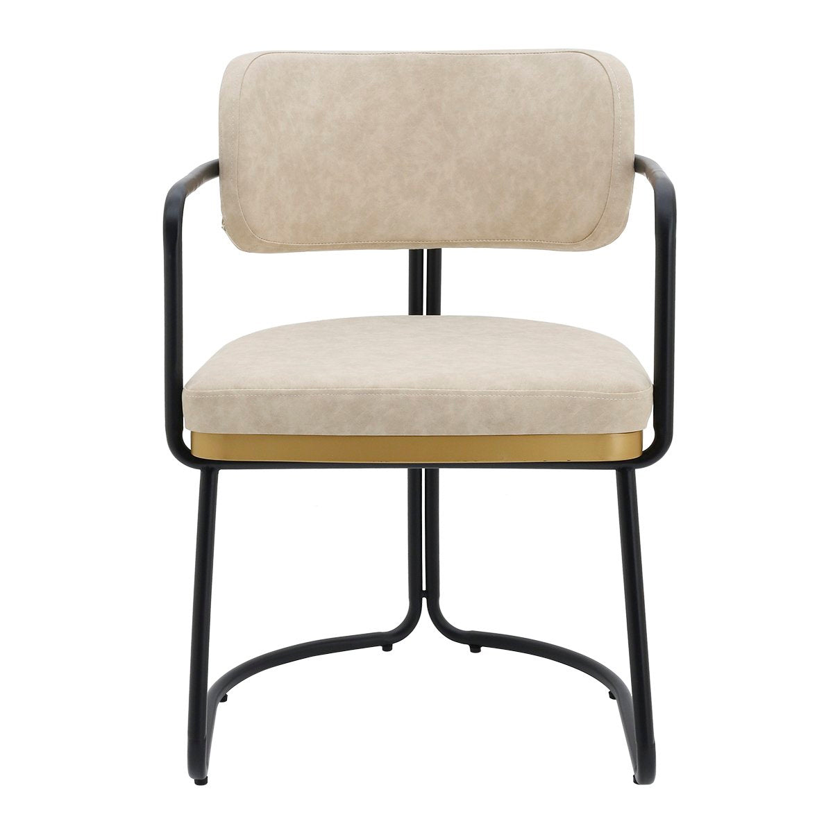 Charly Dining Chair – Beige Vegan Leather