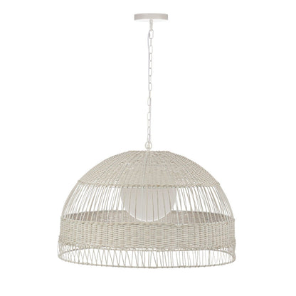 Fortaleza Rattan Pendant - Large White
