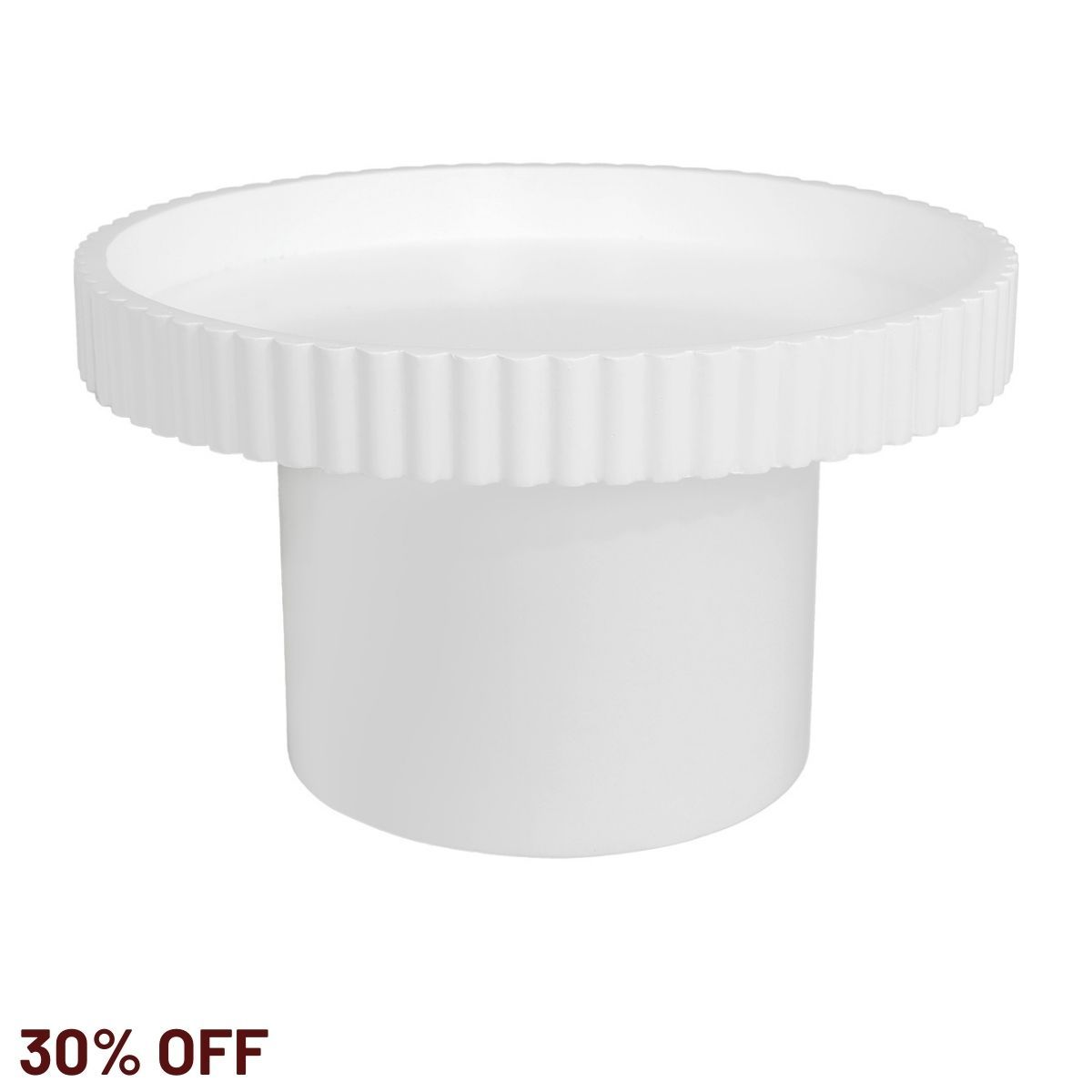 Blythe Footed Bowl - Large White