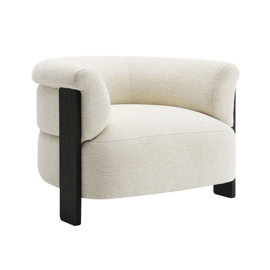 Arcadia Arm Chair - Ivory Chenille