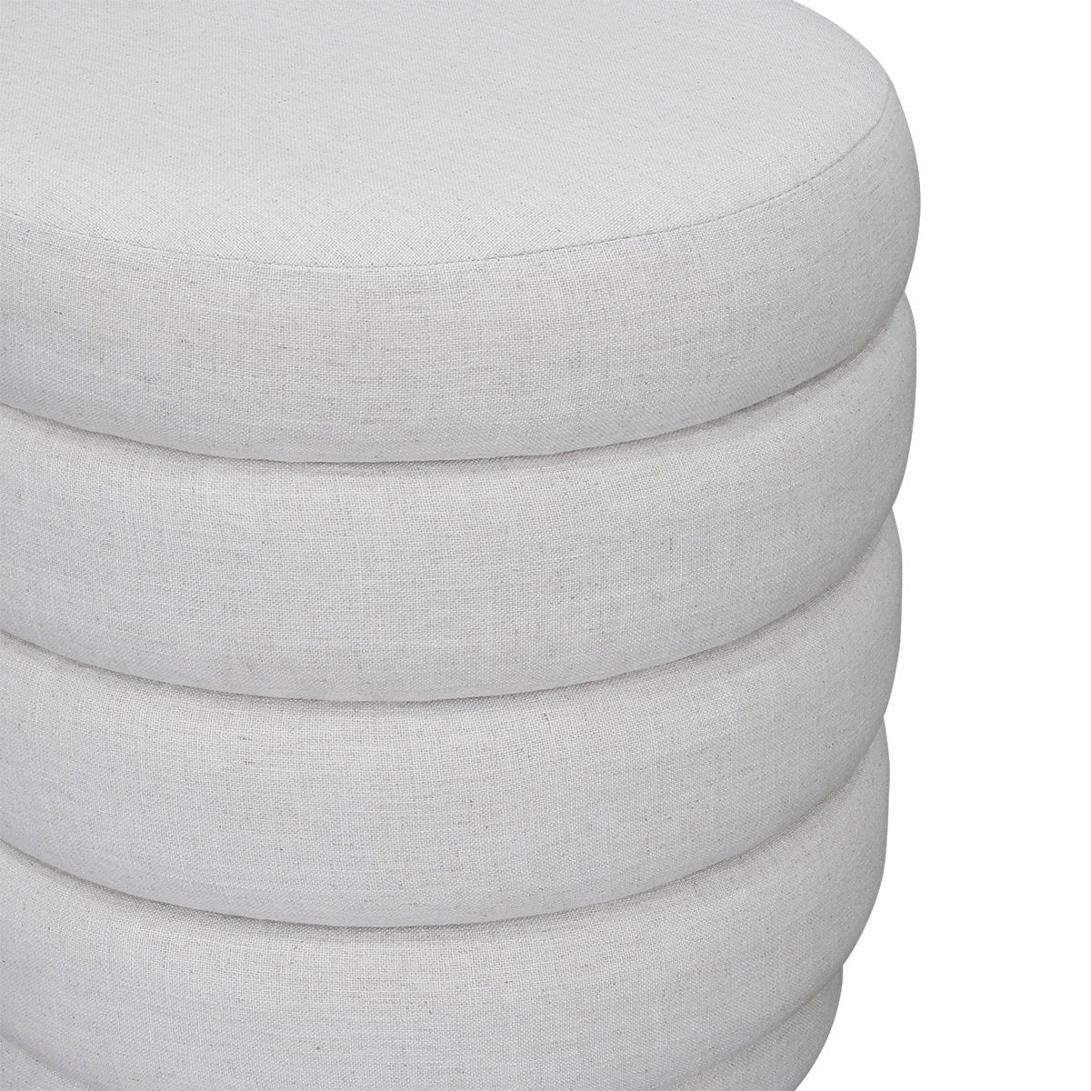 Demi Stool - Ecru Linen – view 5