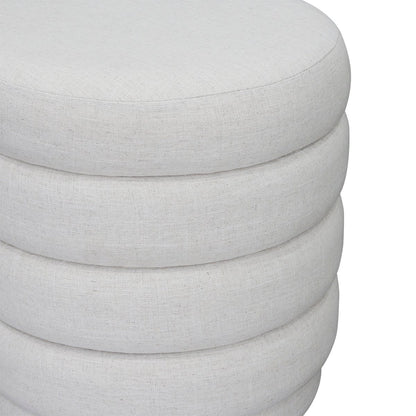 Demi Stool - Ecru Linen – view 5