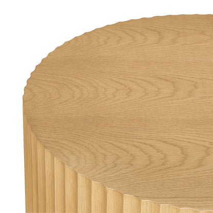 Avery Oval Coffee Table - Natural Oak