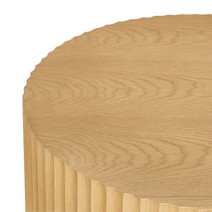 Avery Oval Coffee Table - Natural Oak