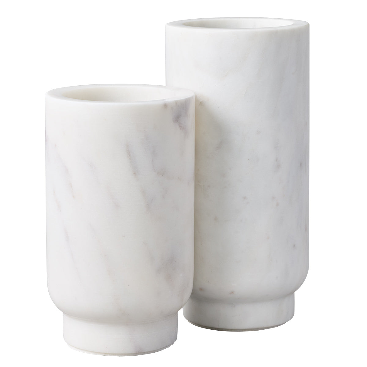 Aries Marble Vase - Small White