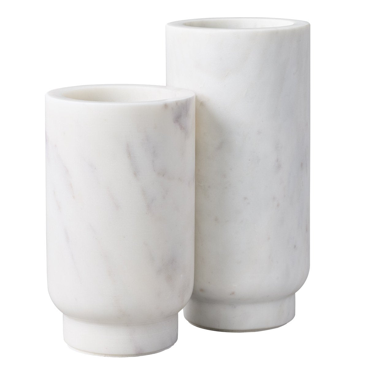 Aries Marble Vase - Small White
