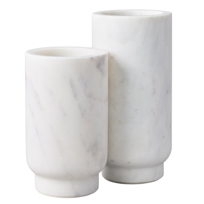 Aries Marble Vase - Small White