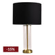 East Side Table Lamp - Brass w Black Shade