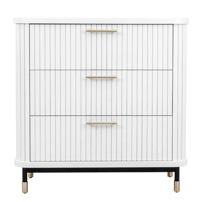 Sophia 96cm 3 Drawer Chest - White