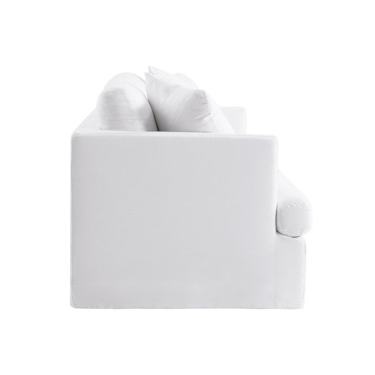 Birkshire 2 Seater Slip Cover Sofa - White Linen