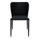 Foley Dining Chair Set of 2 - Black w Fabric Legs