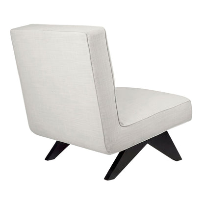 Martyn Slipper Chair - Off White Linen
