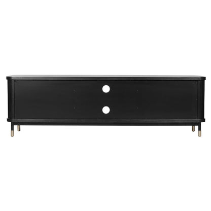 Sophia 200cm Entertainment Unit - Black - OUTLET NSW