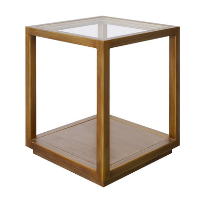 Sadie Square Side Table - Medium Antique Gold
