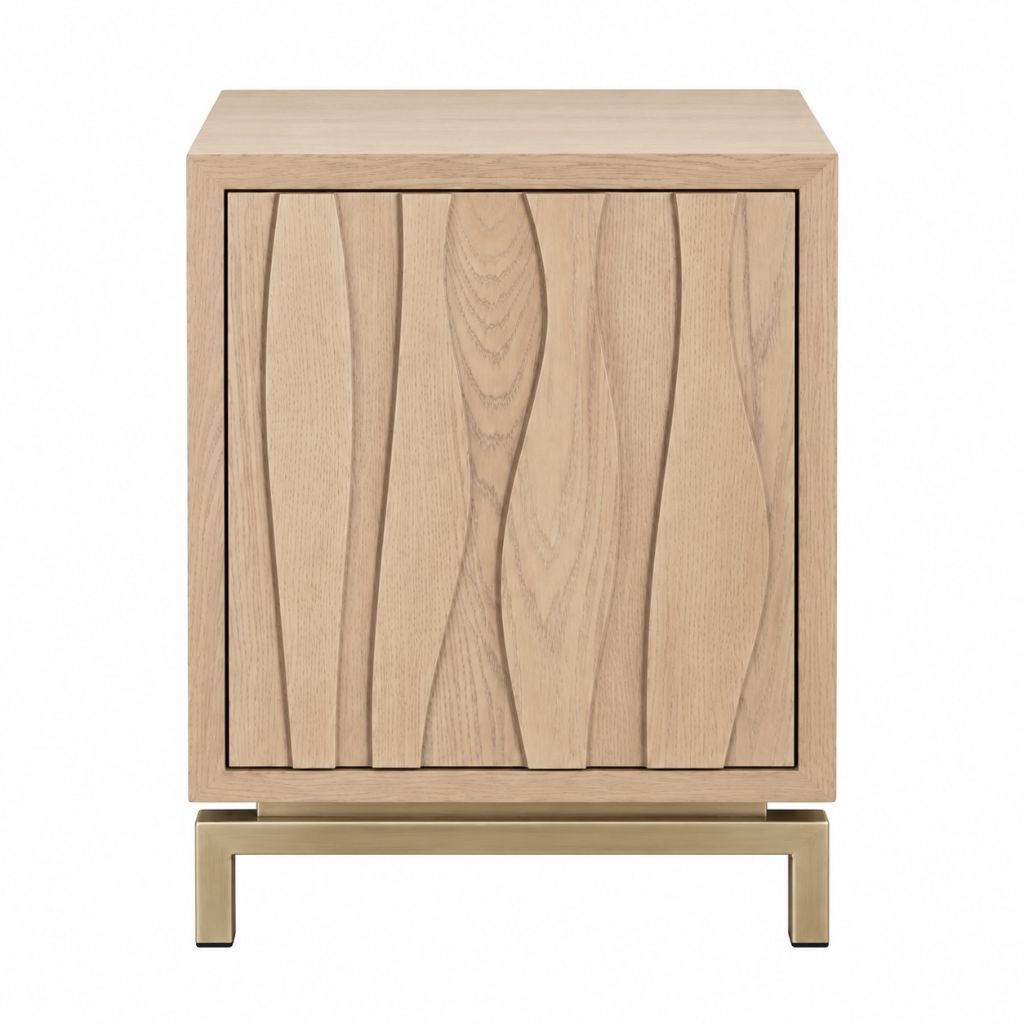 Ari 40x60cm Bedside Table - Natural Oak - OUTLET NSW