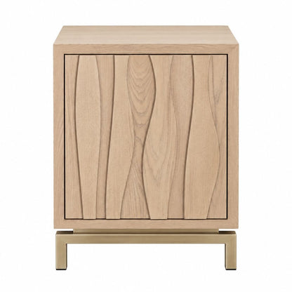 Ari 40x60cm Bedside Table - Natural Oak - OUTLET NSW