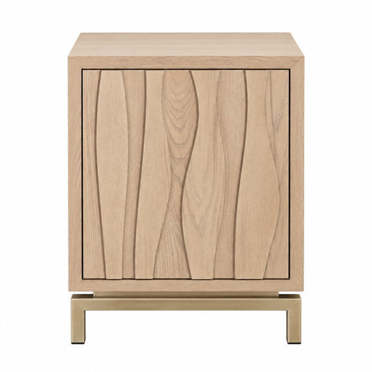 Ari 40x60cm Bedside Table - Natural Oak - OUTLET NSW