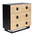 Alton 3 Drawer Chest -  Natural and Black