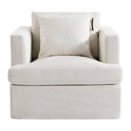 Birkshire Slip Cover Arm Chair - Off White Linen