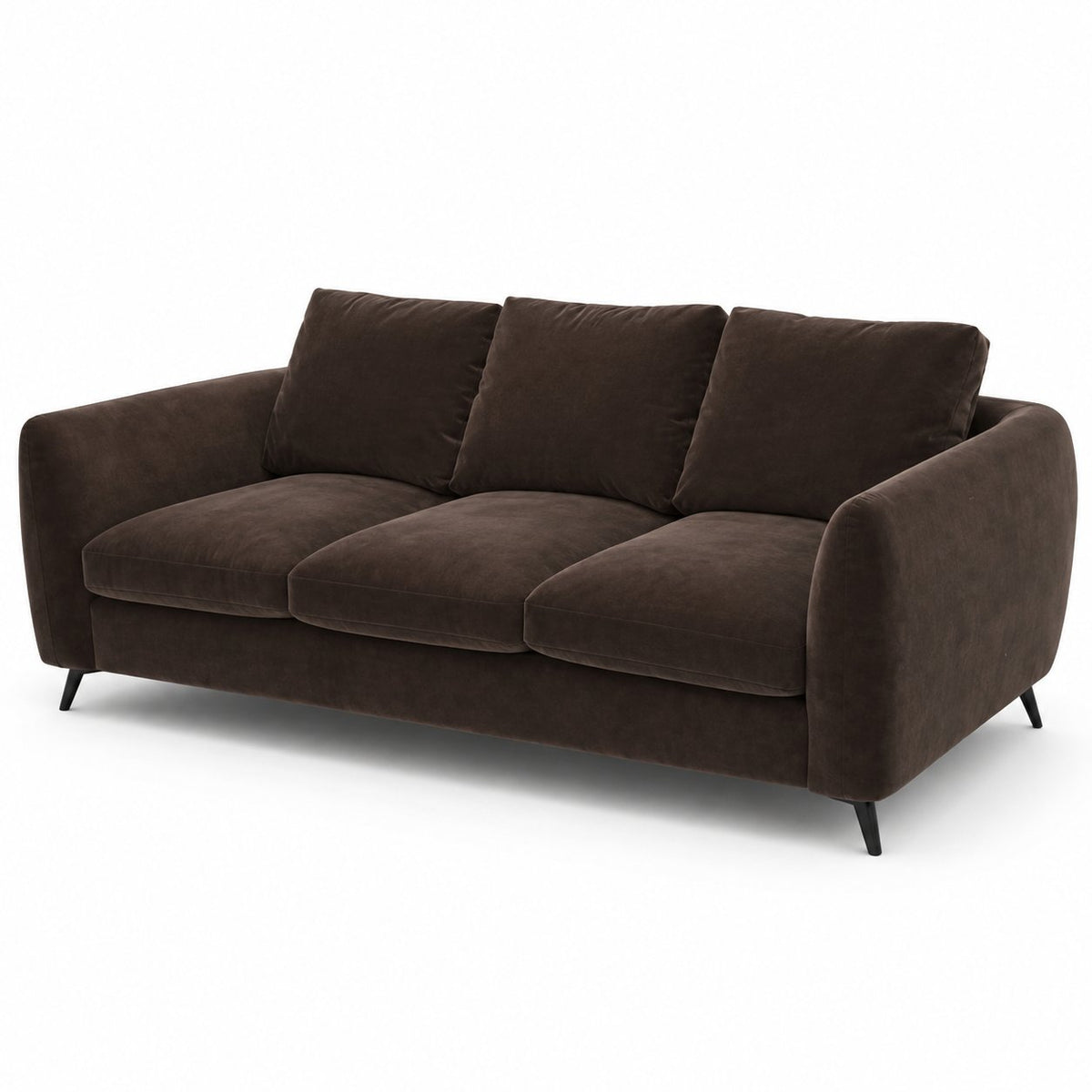 Mosman 3 Seater Sofa - Chocolate Velvet