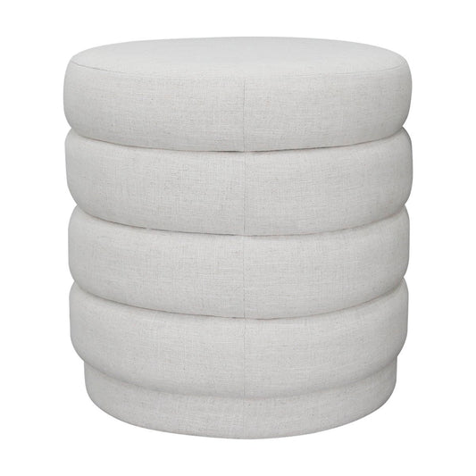 Demi Stool - Ecru Linen – view 2
