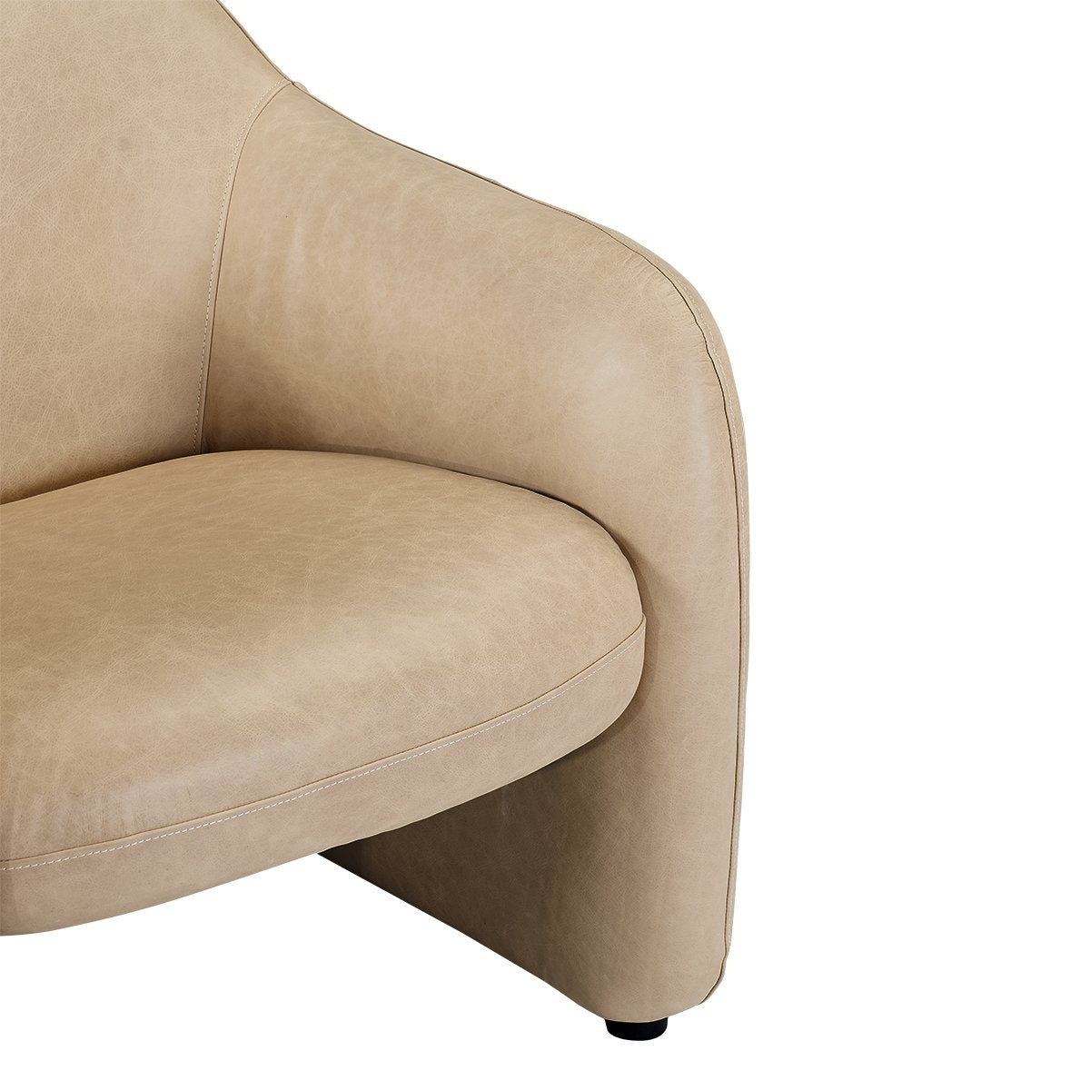 Clifton Arm Chair - Cappuccino Cream Leather