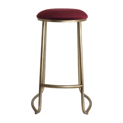 Annie Bar Stool - Mulberry Velvet
